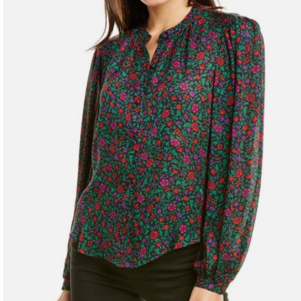 Veronica Beard Ashlynn Silk Top - Size 4